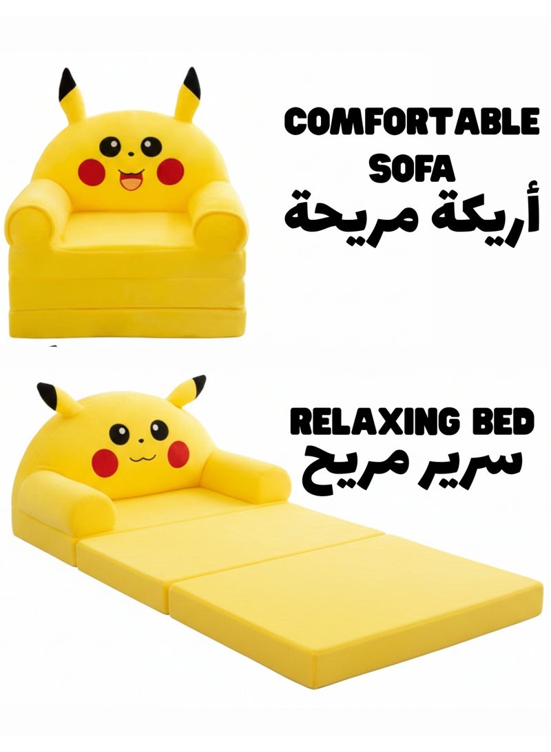 F.A.M.S Kids Sofa with High Density Foam, Convertible Children Couch for Sitting, Playing and Relaxing, Soft Indoor Kids Furniture - Image 2